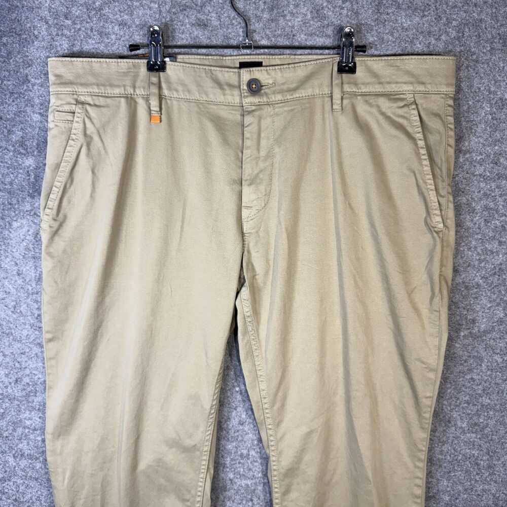 HUGO BOSS Schino Slim Fit Chino Pants‎ Khaki Men's Size 38 30